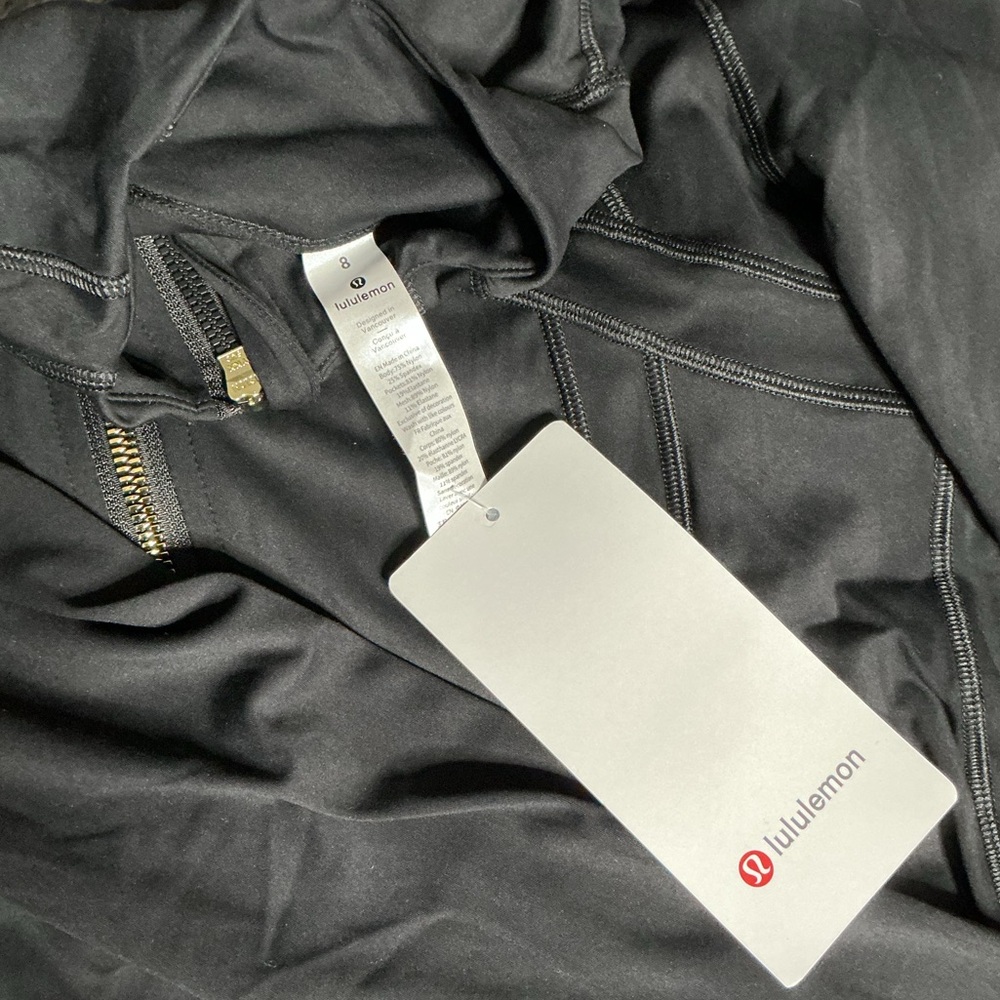 lululemon athletica Black Jacket with Gold Zippers - Picture 3 of 4